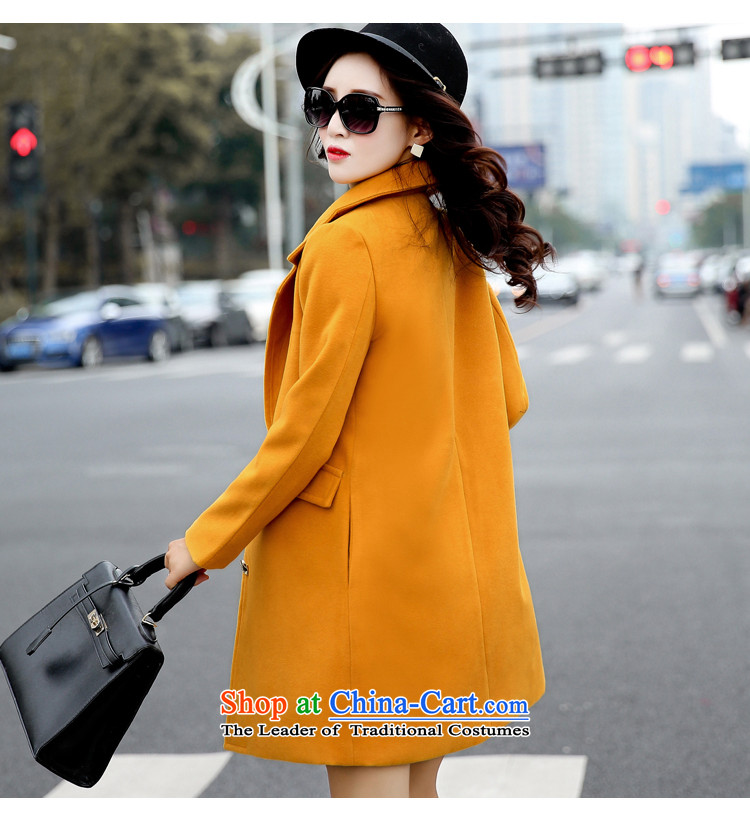 Buck Mulligan Ah Ning 2015 autumn and winter coats gross new women's Korea? version wild? female 601 m coat White    XL Photo, prices, brand platters! The elections are supplied in the national character of distribution, so action, buy now enjoy more preferential! As soon as possible.