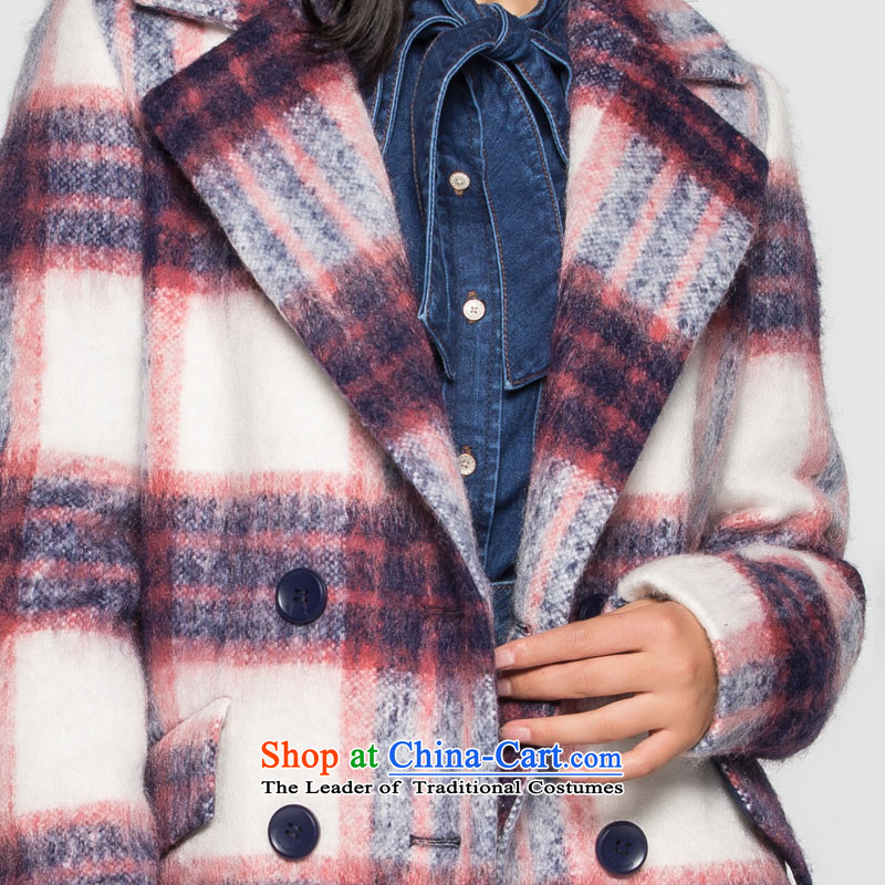 The new 2015 W WEEKEND leisure in plaid long coats 15023411299 36S, Color Eiger WEEKEND,,, shopping on the Internet