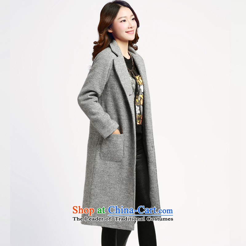 Arpina son gross is 莜 jacket coat female Korean version of the long winter 2015 new women's winter coats on what new black and gray , L, Fei (YOURFAVOR 莜) , , , shopping on the Internet