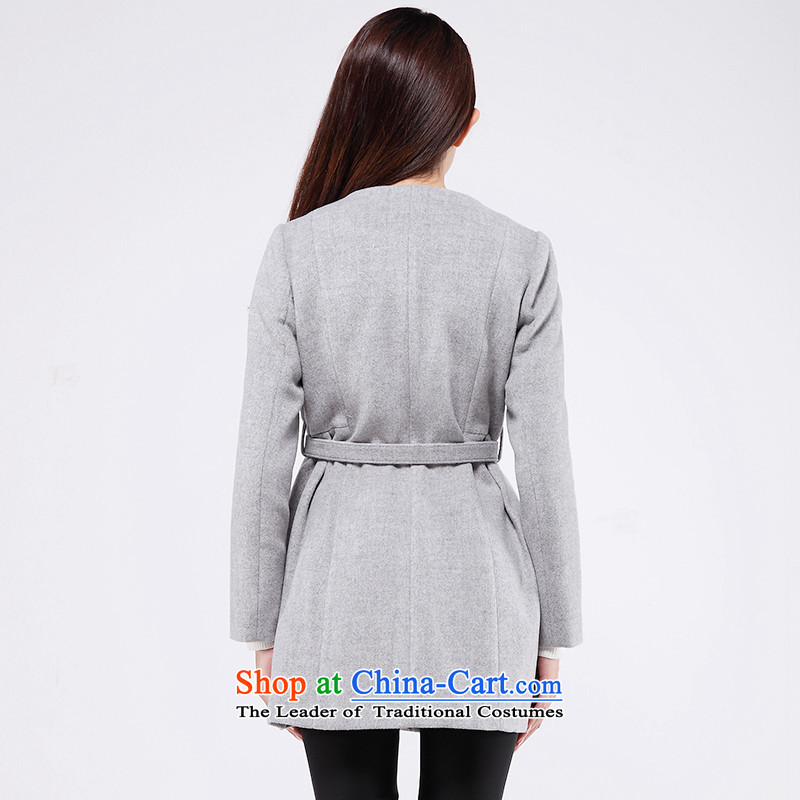 Flower to 2015 winter clothing new Korean Sau San a jacket aristocratic temperament coats female 30VD70660 gross is light gray (duoyi M to the latte macchiato) , , , shopping on the Internet