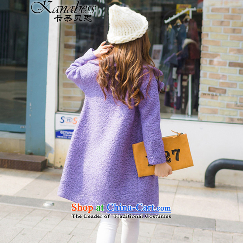 The Beth 2015 autumn and winter won a deduction in version long)? sub jacket very casual gross map color female coats? XXL, Canay Beth kanabess () , , , shopping on the Internet