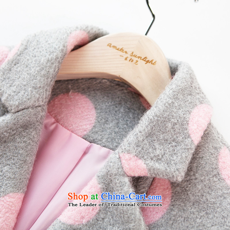 One meter Sunshine  2015 winter clothing new cocoon-wool a wool coat Korean small wind in Sau San Xiang Long Hair? jacket , a meter female stamp sunshine shopping on the Internet has been pressed.