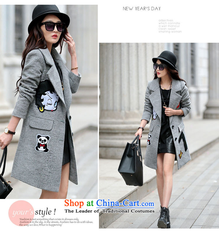 Antarctic people for winter 2015) won the new version of the Sau San stylish wool a wool coat girl in long European site gray jacket? gross XL Photo, prices, brand platters! The elections are supplied in the national character of distribution, so action, buy now enjoy more preferential! As soon as possible.
