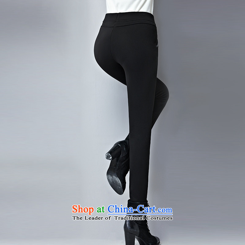 For M-  Large 2015 Fall/Winter Collections for women to new xl casual pants and lint-free Thick coated trousers Y1334 Sau San for M-black 3XL, shopping on the Internet has been pressed.