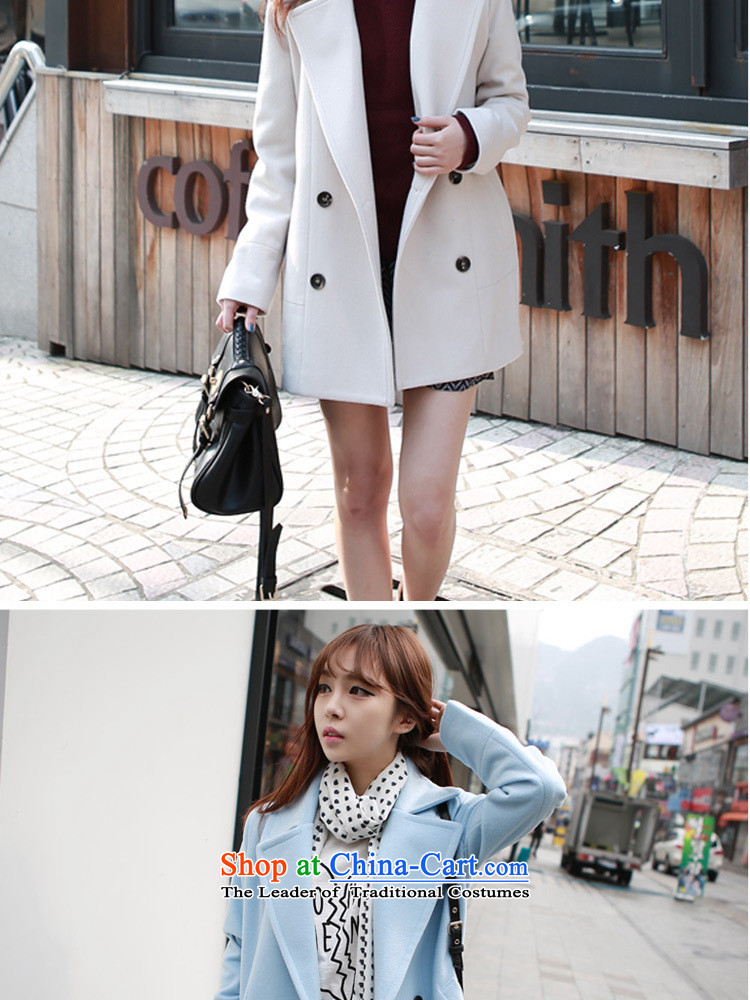Ashland 2015 autumn and winter on new small fresh sweet girl coats gross? College small wind large relaxd incense in long jacket coat)? White S picture, prices, brand platters! The elections are supplied in the national character of distribution, so action, buy now enjoy more preferential! As soon as possible.