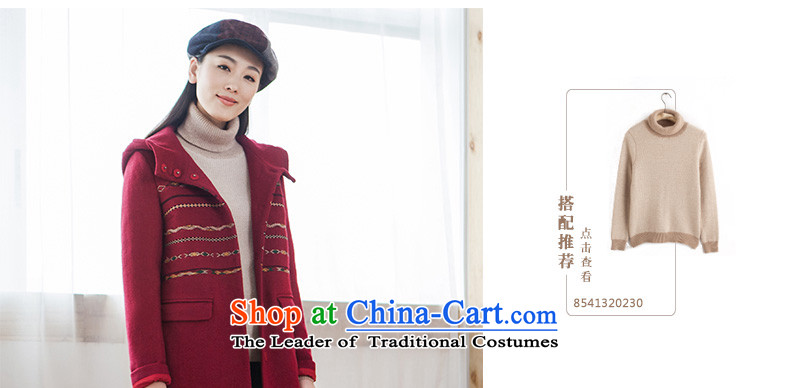 Athena Chu Cayman 2015 winter clothing new national embroidered cap long)?? coats dark red jacket M picture, prices, brand platters! The elections are supplied in the national character of distribution, so action, buy now enjoy more preferential! As soon as possible.