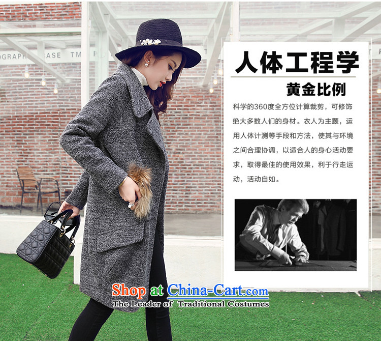 Install the latest autumn and winter ESCALEEN2015, Korean cashmere overcoat temperament in long hair Sau San? coats female khaki. XL Photo, prices, brand platters! The elections are supplied in the national character of distribution, so action, buy now enjoy more preferential! As soon as possible.