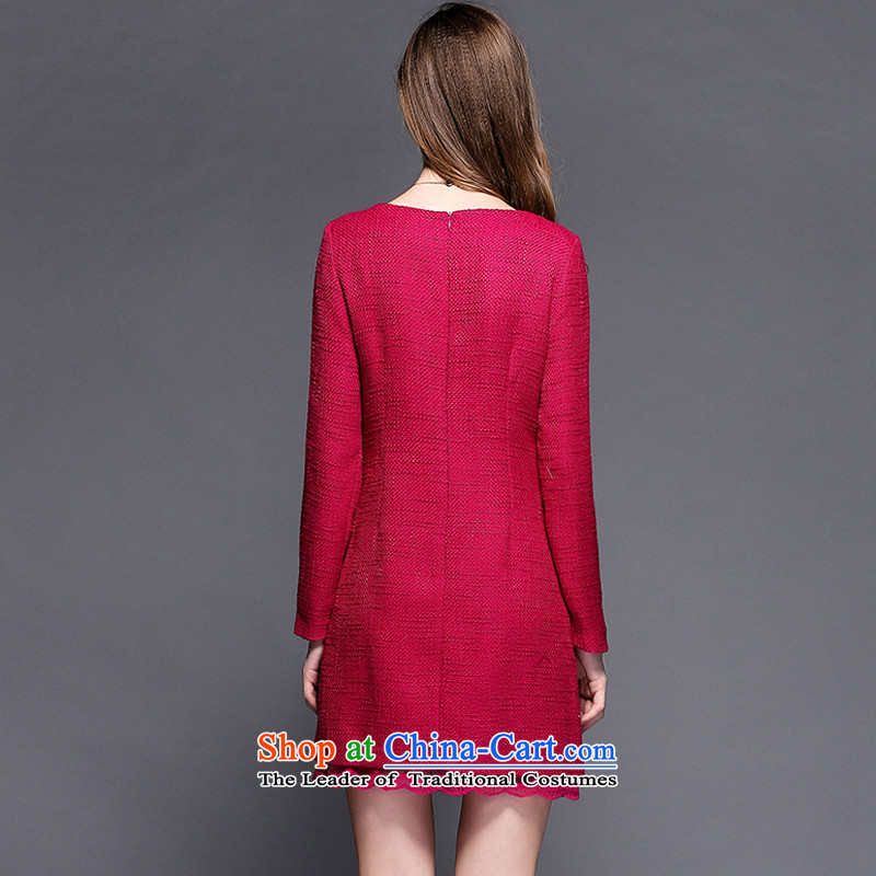 A large number of honey yucca female thick MM video 2015 winter clothing increased thin thick lace Sau San dresses 3XL(150 catty - 164 catties Red Cross), yucca honey , , , shopping on the Internet