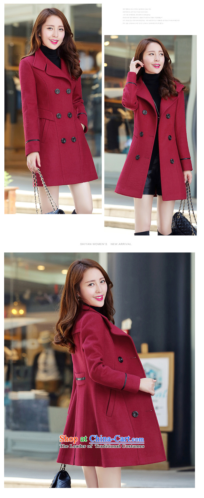 Van Gogh embroidered  new products for autumn and winter 2015 Korean Sau San thick double-long coats gross? female  1575 khaki   XXL picture, prices, brand platters! The elections are supplied in the national character of distribution, so action, buy now enjoy more preferential! As soon as possible.