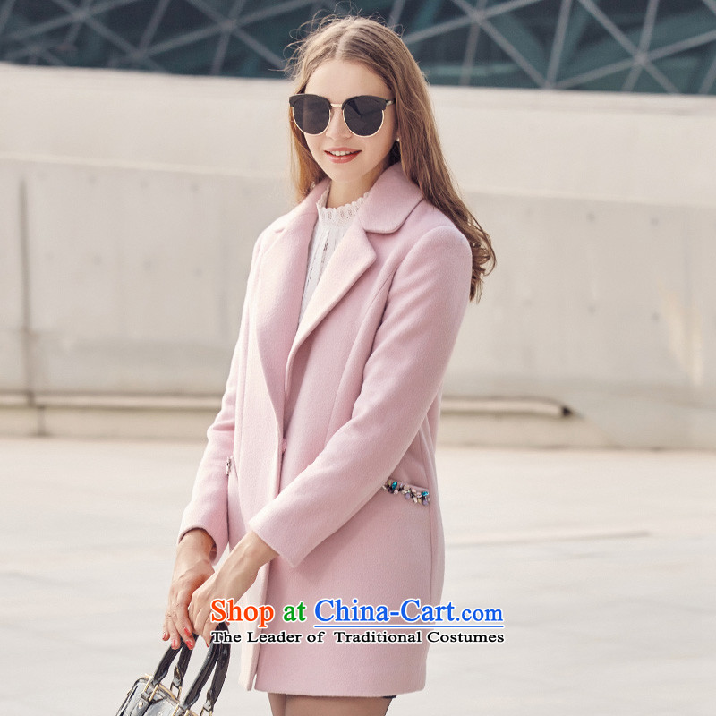 Is down by 2015 new products in the Winter Female Connection for gross be flipping a coat pocket nail pearl diamond coats JD154D7206? light pink S/155, is down (sentubila) , , , shopping on the Internet