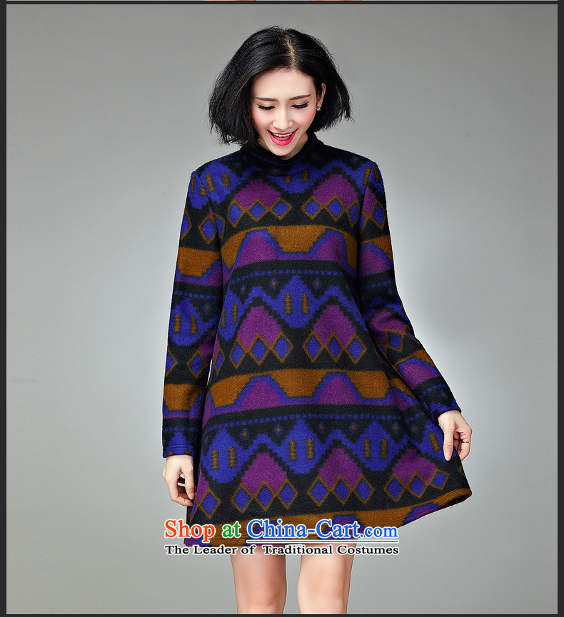 The Eternal-soo to xl women's dresses gross? 2015 Fall/Winter Collections of new products on the Korean version of SISTER mm thick, Hin thin gross? dresses long-sleeved lady purple 3XL picture, prices, brand platters! The elections are supplied in the national character of distribution, so action, buy now enjoy more preferential! As soon as possible.
