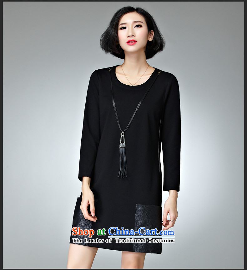 The Eternal-soo to xl women's dresses 2015 Fall/Winter Collections of new products on the Korean version of SISTER mm thick, Hin thin long-sleeved T-shirt, autumn and winter dresses 3XL black picture, prices, brand platters! The elections are supplied in the national character of distribution, so action, buy now enjoy more preferential! As soon as possible.