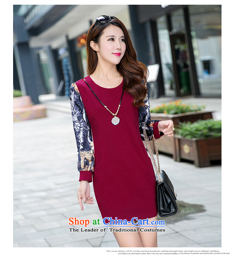In the winter of 2015, Shum dumping new women's thick MM to xl stylish temperament stitching gross stamp? The lint-free thick dresses 881# wine red XXXXL recommendations 138-148 catty picture, prices, brand platters! The elections are supplied in the national character of distribution, so action, buy now enjoy more preferential! As soon as possible.