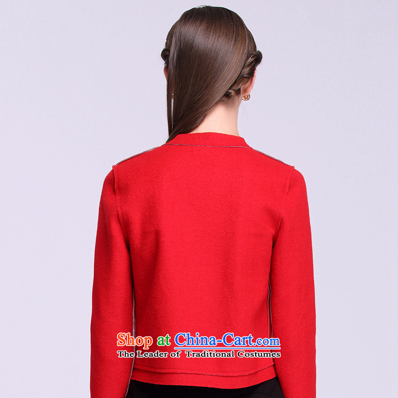 Europe 2015 autumn and winter snow young new minimalist wild in Europe and a long-sleeved trendy shoulder short of female red jacket? M, OSCE nickname snow shopping on the Internet has been pressed.