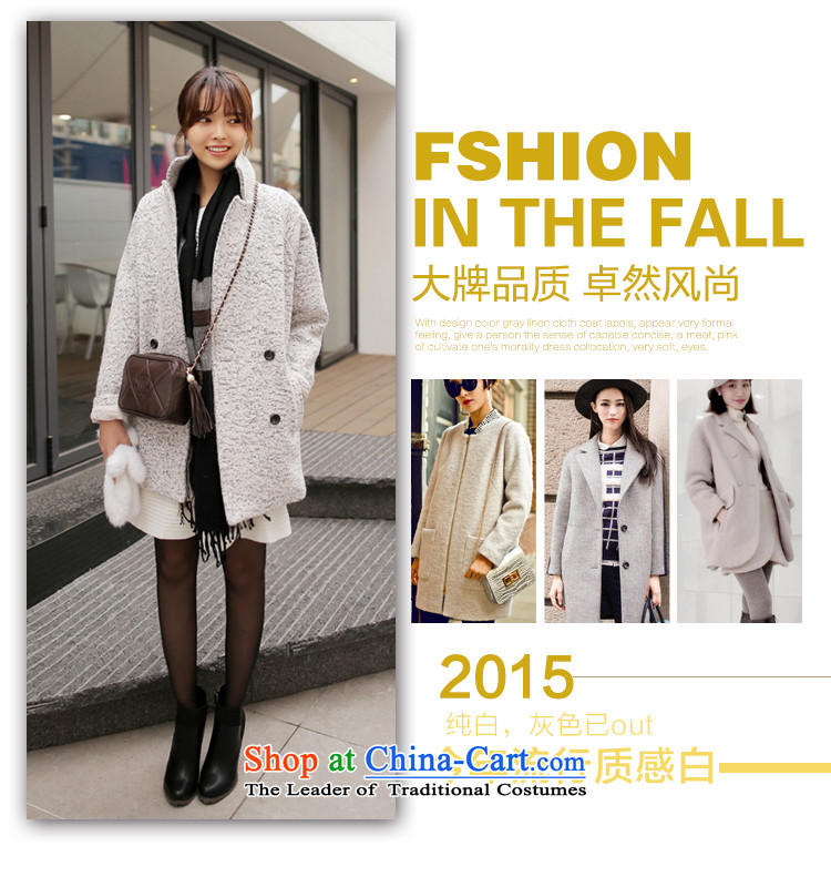The water of the 2015 autumn and winter, Korean Women's gross? graphics thin stylish coat double-Sau San? jacket female snowflake gross? M picture, prices, brand platters! The elections are supplied in the national character of distribution, so action, buy now enjoy more preferential! As soon as possible.