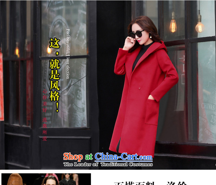 The water of the gross coats female 2015 Autumn? for women of autumn and winter stylish high card is a true gross Korean female jacket is 