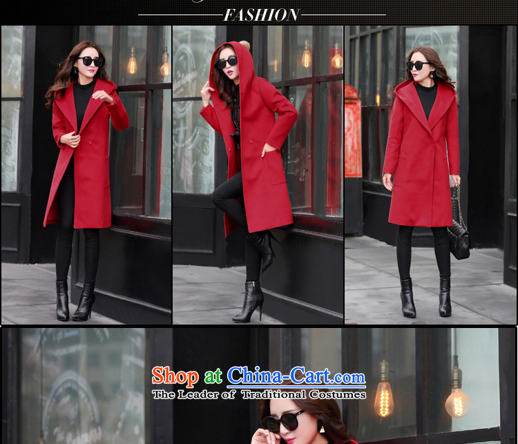 The water of the gross coats female 2015 Autumn? for women of autumn and winter stylish high card is a true gross Korean female jacket is 