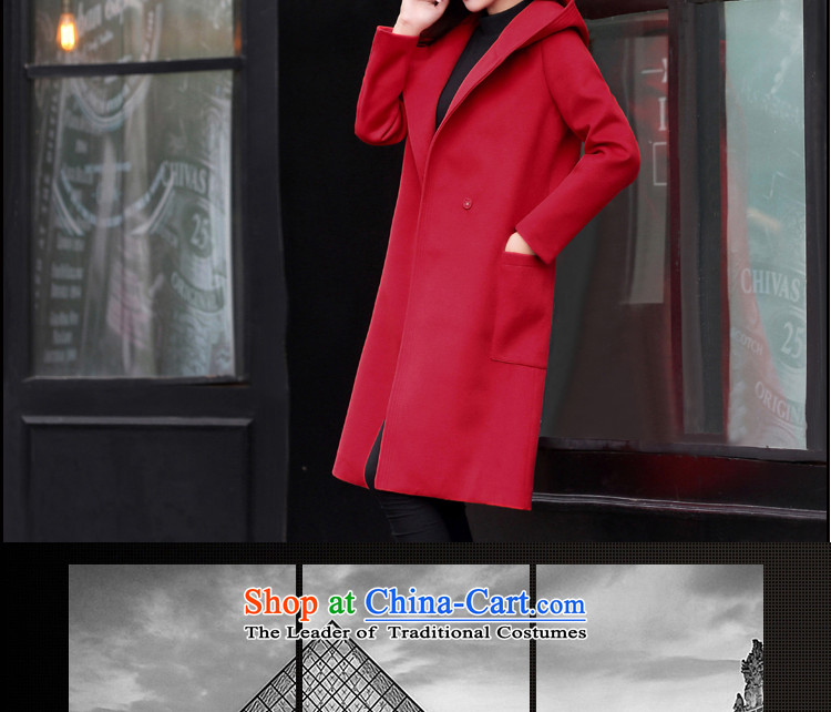 The water of the gross coats female 2015 Autumn? for women of autumn and winter stylish high card is a true gross Korean female jacket is 