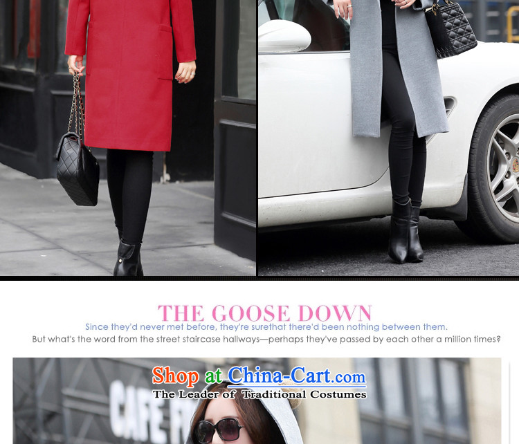 The water of the gross coats female 2015 Autumn? for women of autumn and winter stylish high card is a true gross Korean female jacket is 