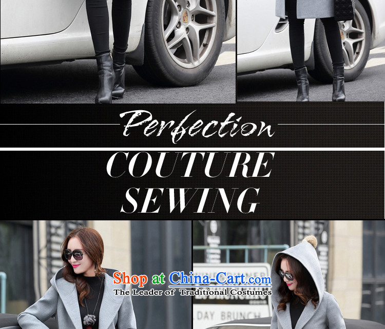 The water of the gross coats female 2015 Autumn? for women of autumn and winter stylish high card is a true gross Korean female jacket is 