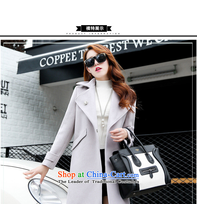 Korean figure Connie autumn and winter 2015 Ms. new gross? Long won the case of small wind-version pink wool a wool coat female Sau San larger female Thick pink coat? M picture, prices, brand platters! The elections are supplied in the national character of distribution, so action, buy now enjoy more preferential! As soon as possible.
