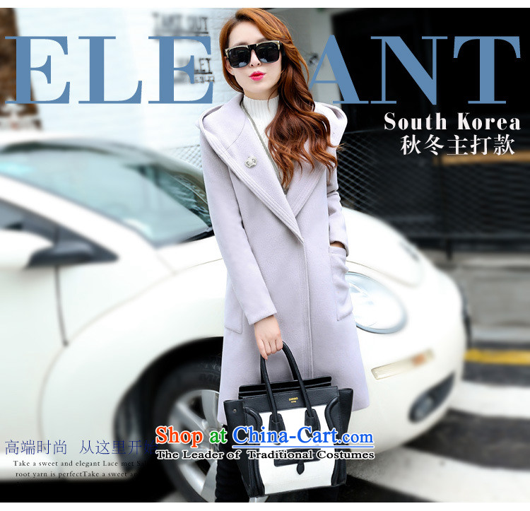 Korean figure Connie autumn and winter 2015 new products in the jacket can Ms. gross long coats Korean version of this small wind Sau San with cap-wool coat thick video thin? a wool coat pink M picture, prices, brand platters! The elections are supplied in the national character of distribution, so action, buy now enjoy more preferential! As soon as possible.