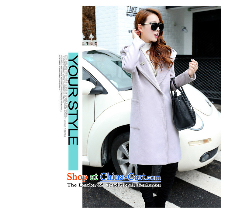 Korean figure Connie autumn and winter 2015 new products in the jacket can Ms. gross long coats Korean version of this small wind Sau San with cap-wool coat thick video thin? a wool coat pink M picture, prices, brand platters! The elections are supplied in the national character of distribution, so action, buy now enjoy more preferential! As soon as possible.