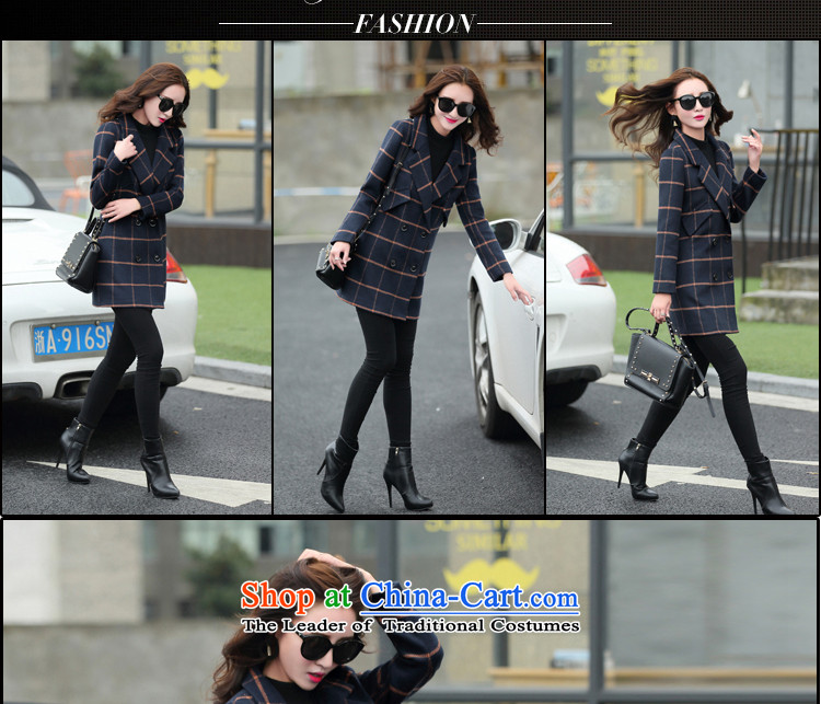 The water of the gross coats female 2015 Autumn? for women of autumn and winter stylish large segments of the Korean version of licensing gross Sau San? female orange grid M coat picture, prices, brand platters! The elections are supplied in the national character of distribution, so action, buy now enjoy more preferential! As soon as possible.