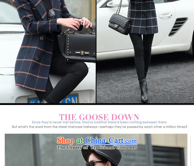 The water of the gross coats female 2015 Autumn? for women of autumn and winter stylish large segments of the Korean version of licensing gross Sau San? female orange grid M coat picture, prices, brand platters! The elections are supplied in the national character of distribution, so action, buy now enjoy more preferential! As soon as possible.