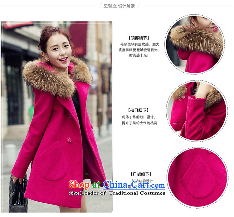 2015 Autumn, lest we gross double-jacket Korean version of long overcoat suy549# female light blue L picture, prices, brand platters! The elections are supplied in the national character of distribution, so action, buy now enjoy more preferential! As soon as possible.