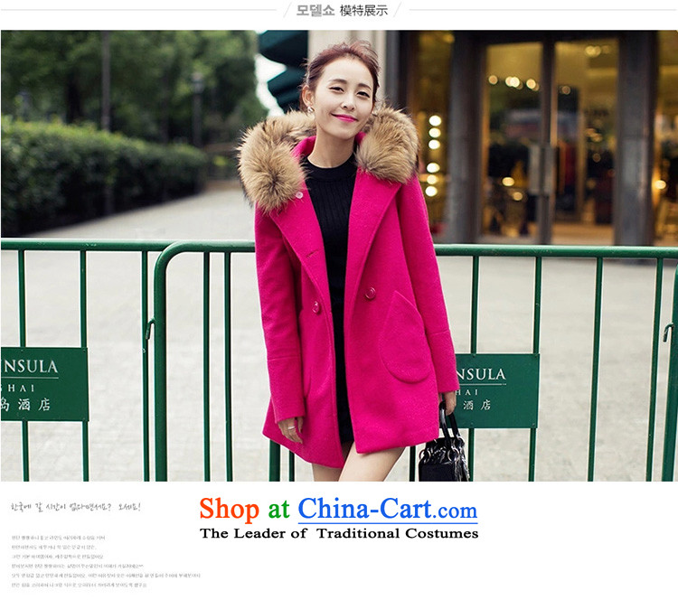 2015 Autumn, lest we gross double-jacket Korean version of long overcoat suy549# female light blue L picture, prices, brand platters! The elections are supplied in the national character of distribution, so action, buy now enjoy more preferential! As soon as possible.