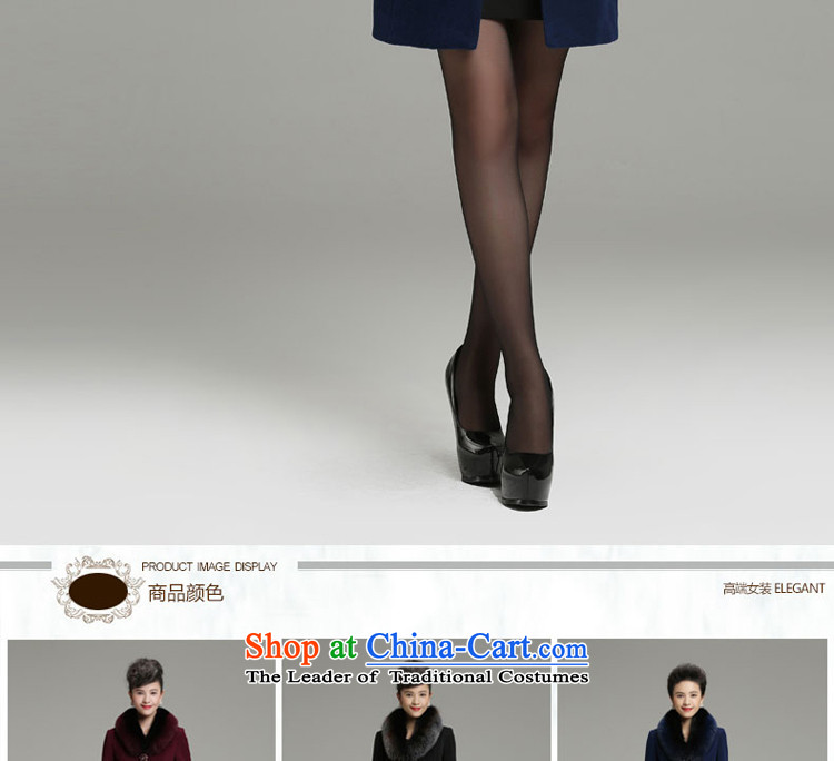 Yet 湲 winter clothing new 2015 non-Cashmere wool washable wool coat fox female Korean Sau San Mao jacket blue  3XL135-145? catty picture, prices, brand platters! The elections are supplied in the national character of distribution, so action, buy now enjoy more preferential! As soon as possible.