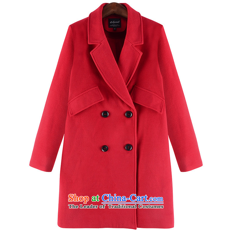 Rui Mei to large 2015 Fall/Winter Collections for women to new xl pure color jacket coat gross premium? N1329 3XL, Rui Mei be red (RIUMILVE) , , , shopping on the Internet