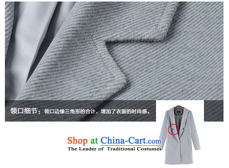 Rui Mei to large 2015 Fall/Winter Collections for women to increase the new liberal larger twill gross Wind Jacket coat? In long N1321 3XL Light Gray Photo, prices, brand platters! The elections are supplied in the national character of distribution, so action, buy now enjoy more preferential! As soon as possible.