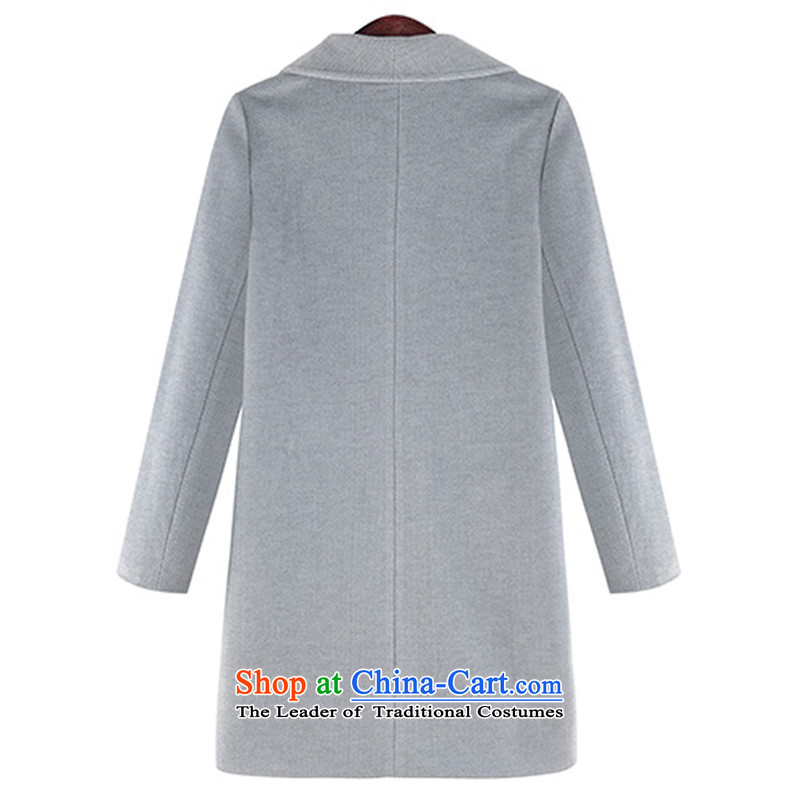 Rui Mei to large 2015 Fall/Winter Collections for women to increase the new liberal larger twill gross Wind Jacket coat? In long N1321 3XL, light gray, US-RIUMILVE) , , , shopping on the Internet