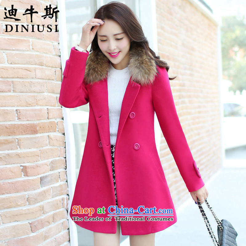 The achievement of the 2015 autumn and winter new Korean Couture fashion in gross? jacket Sau San long hair for coats female ore? XXXL, yellow cow, Deere shopping on the Internet has been pressed.