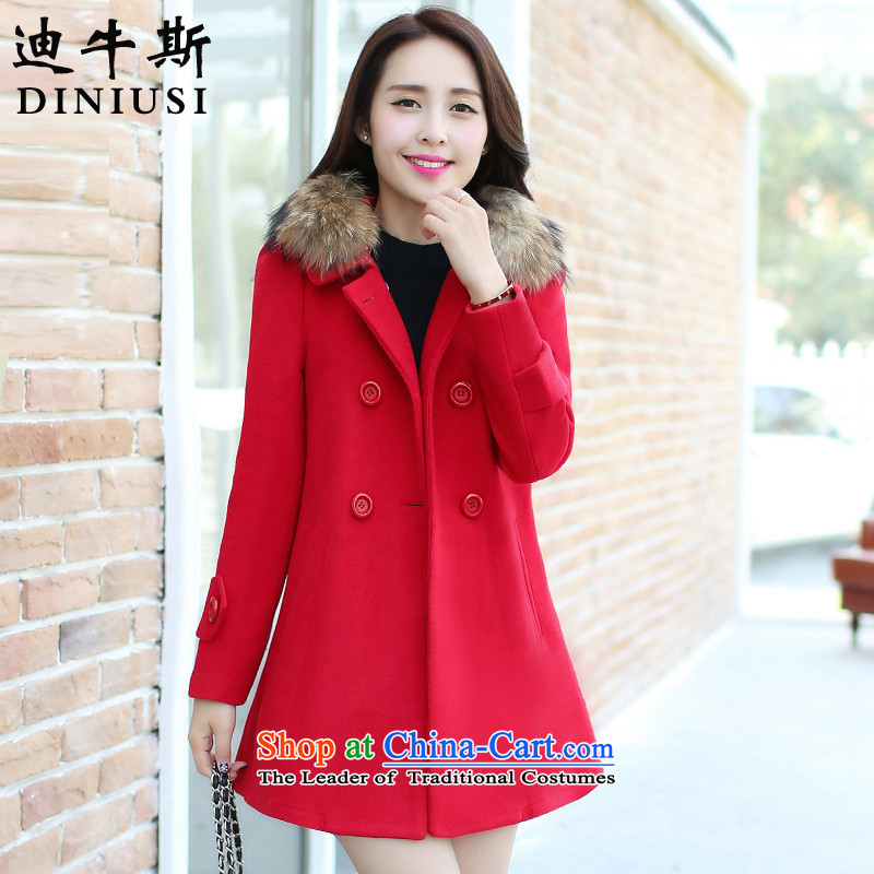 The achievement of the 2015 autumn and winter new Korean Couture fashion in gross? jacket Sau San long hair for coats female ore? XXXL, yellow cow, Deere shopping on the Internet has been pressed.