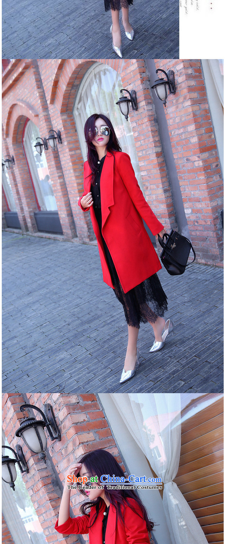 Fourth quarter gross Express? female new coats 2015 Fall/Winter Collections of female Korean version lady relaxd sweet thin large thick and long coats gross? a red plus large 883 female L picture, prices, brand platters! The elections are supplied in the national character of distribution, so action, buy now enjoy more preferential! As soon as possible.