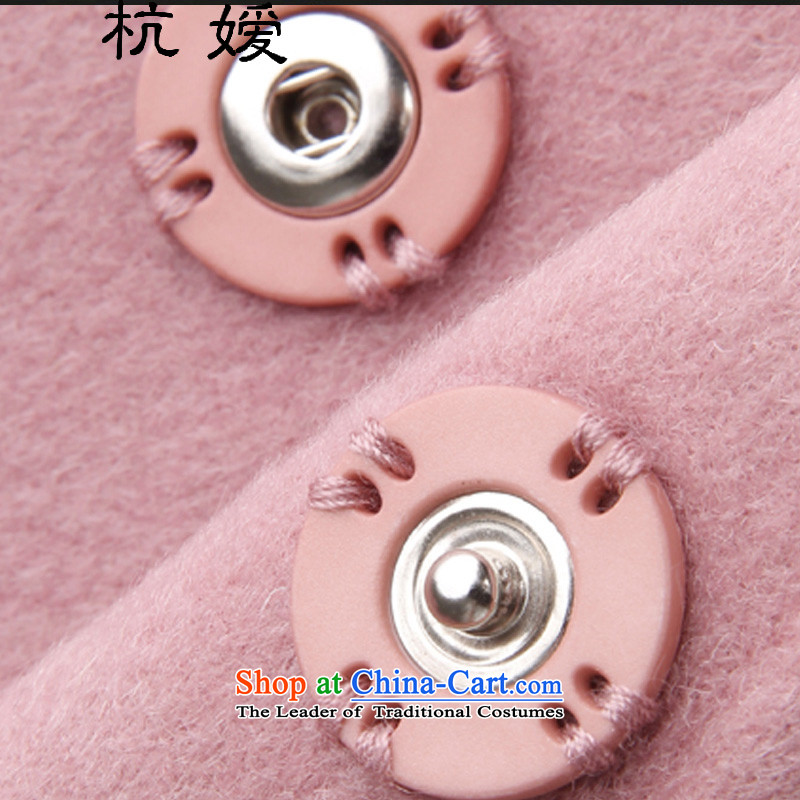 The autumn and winter there spring new manual two-sided lint-free in long coats jacket women gross? H1107 pink XL recommended a number of small can hang there has been pressed shopping on the Internet