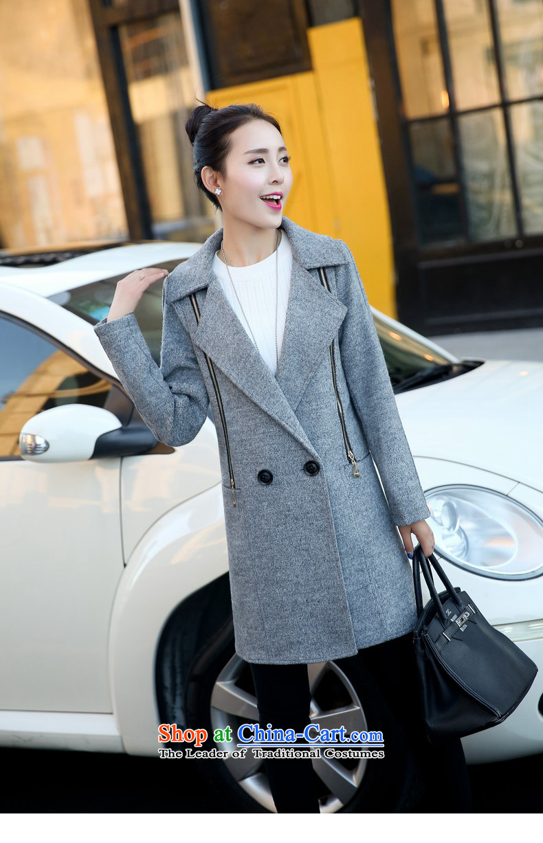 Are you yi gross butted? Long Korean Sau San? coats, double-zip suits for female DYN589 GRAY XL Photo, prices, brand platters! The elections are supplied in the national character of distribution, so action, buy now enjoy more preferential! As soon as possible.