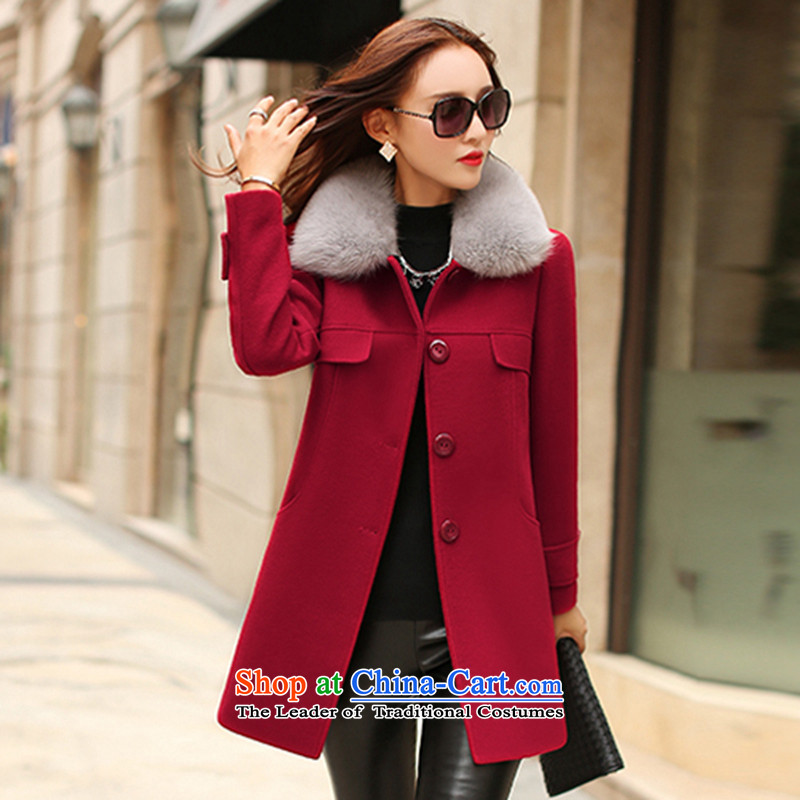 Cashmere cloak had sin 2015 winter clothing new gross jacket girl who decorated? In long wool a wool coat female leather toner  M sin has shopping on the Internet has been pressed.