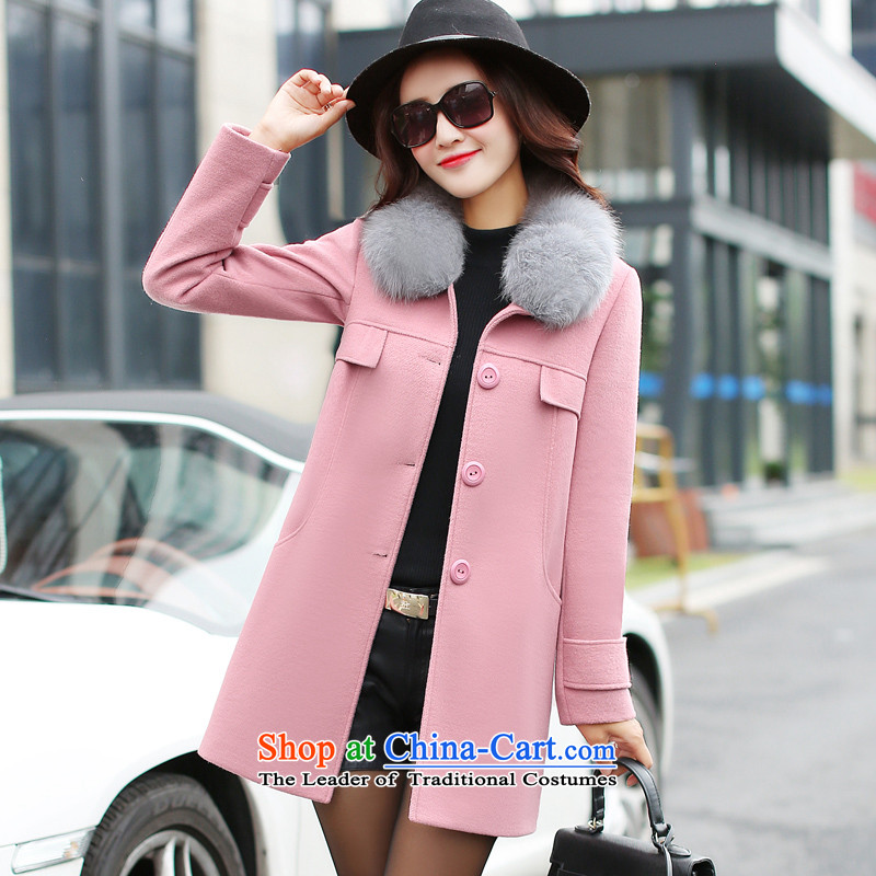 Cashmere cloak had sin 2015 winter clothing new gross jacket girl who decorated? In long wool a wool coat female leather toner  M sin has shopping on the Internet has been pressed.