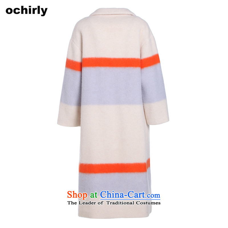 When the Euro 2015 Power ochirly new female winter clothing striped long wool overcoats 1154340810? All the gray bar 938 (Europe, S(160/84A), ochirly) , , , shopping on the Internet