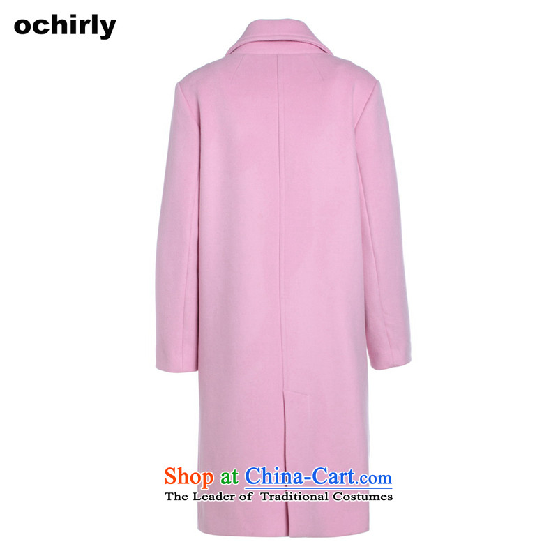 When the Euro 2015 Power ochirly new female winter clothing, double-long wool coat 1154341580 suit? Gray Pink M(165/88a), 181 euro when (ochirly) , , , shopping on the Internet