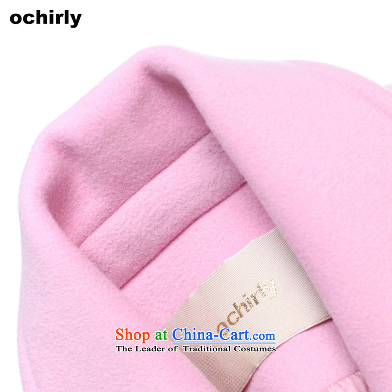 When the Euro 2015 Power ochirly new female winter clothing, double-long wool coat 1154341580 suit? Gray Pink M(165/88a), 181 euro when (ochirly) , , , shopping on the Internet