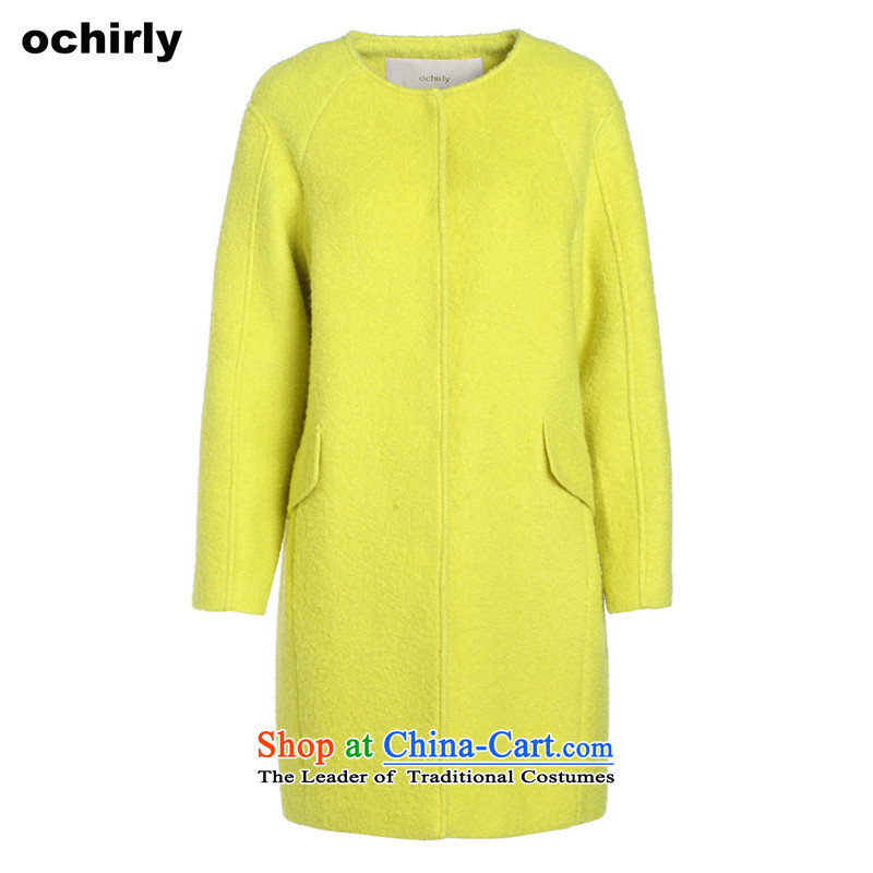When the Euro 2015 Power ochirly new female winter clothing in round-neck collar loose long hairs? overcoat 1154341600 Yellow Xs(155/80a), Europe, 410 (ochirly) , , , shopping on the Internet