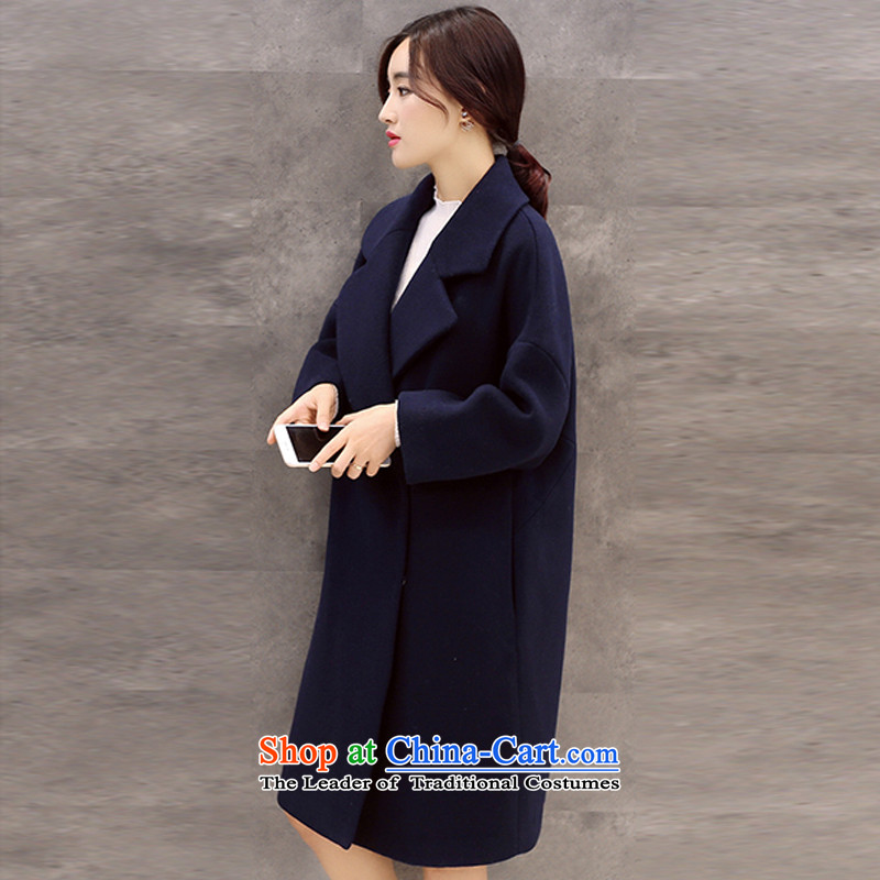 Wide service GUANGFU winter clothing new Korean long-sleeved jacket girl in gross? Long Sau San thick double-to increase gross? a jacket coat blue S recommendations 85-105, wide service (GUANGFU) , , , shopping on the Internet