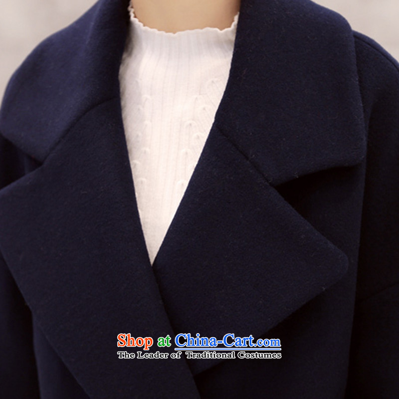 Wide service GUANGFU winter clothing new Korean long-sleeved jacket girl in gross? Long Sau San thick double-to increase gross? a jacket coat blue S recommendations 85-105, wide service (GUANGFU) , , , shopping on the Internet