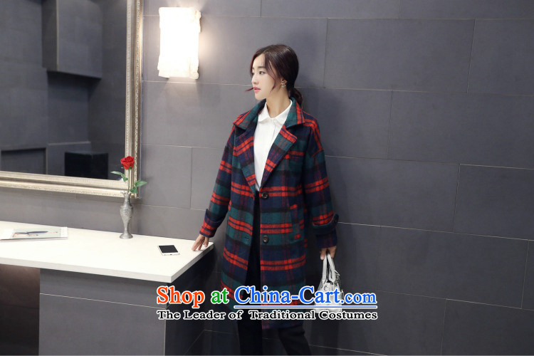 Korea has Golden Harvest autumn and winter 2015 Selina Chow Gross Korean female coat? latticed long jacket, blue, XL Photo 55346, prices, brand platters! The elections are supplied in the national character of distribution, so action, buy now enjoy more preferential! As soon as possible.