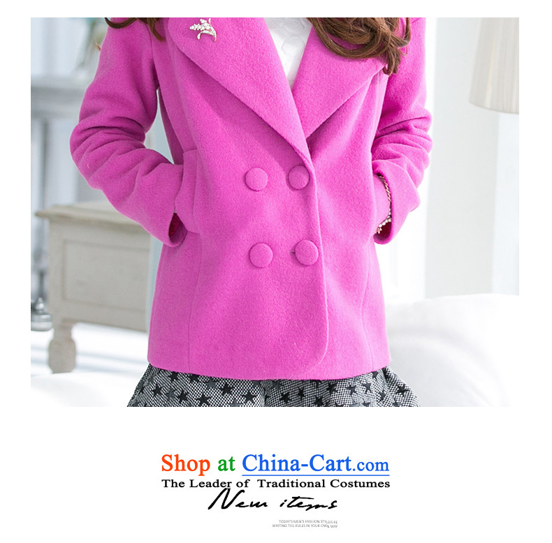 One meter Sunshine  2015 winter clothing new gross? female Korean jacket small incense wind Sau San a woolen coat female purple S picture, prices, brand platters! The elections are supplied in the national character of distribution, so action, buy now enjoy more preferential! As soon as possible.